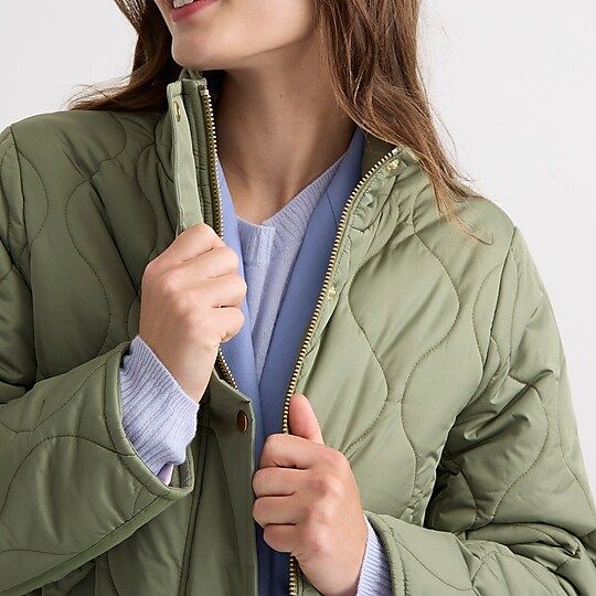 New quilted cocoon puffer coat | J.Crew US