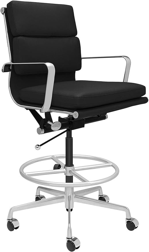 SOHO Soft Pad Drafting Chair - Ergonomically Designed and Commercial Grade Draft Height for Stand... | Amazon (US)