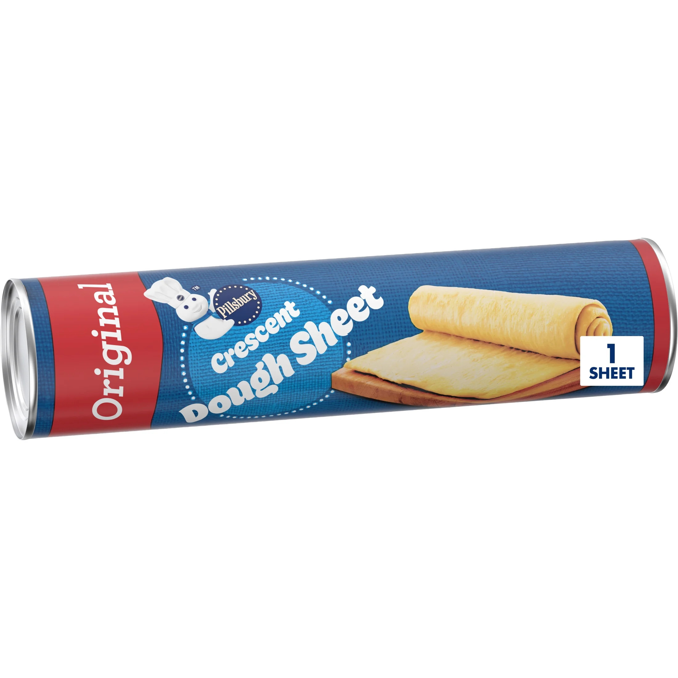 Pillsbury Dough Sheet, Original Crescent, Refrigerated Canned Pastry Dough, 1 Sheet, 8 oz | Walmart (US)
