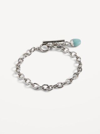Silver-Toned Chain-Link Bracelet for Women | Old Navy (US)