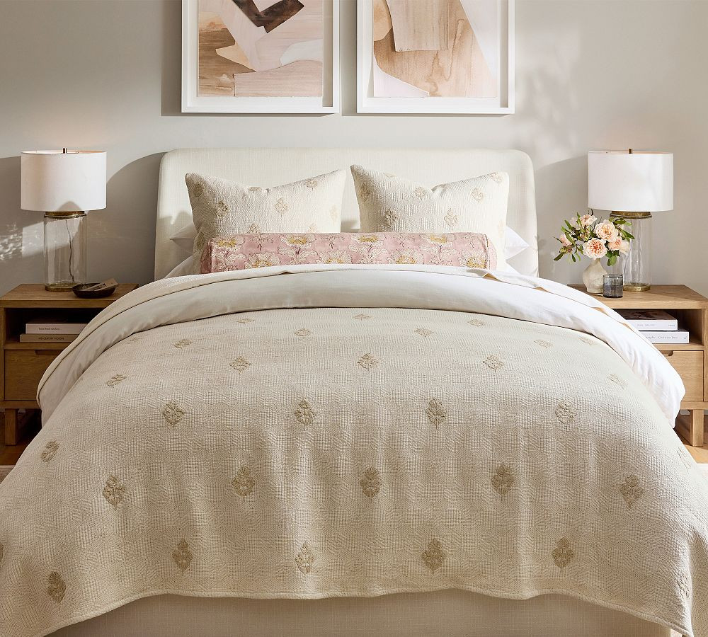 Natalie Embroidered Coverlet | Pottery Barn (US)
