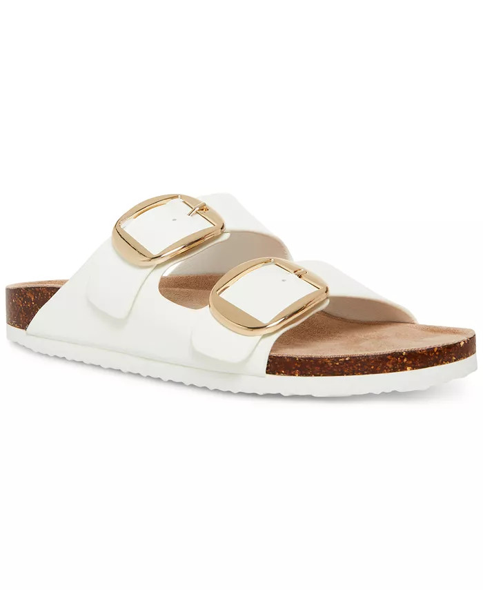 Bodie Buckle Footbed Slide Sandals | Macy's