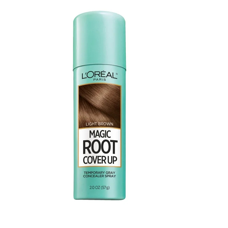L'Oreal Paris Magic Root Cover Up Temporary Gray Concealer Spray, Light Brown, Stocking Stuffers ... | Walmart (US)