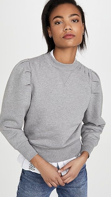 Shirred Sweatshirt | Shopbop