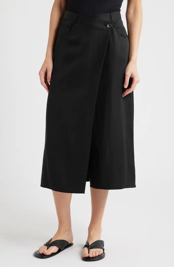 Wrap Front Midi Skirt | Nordstrom