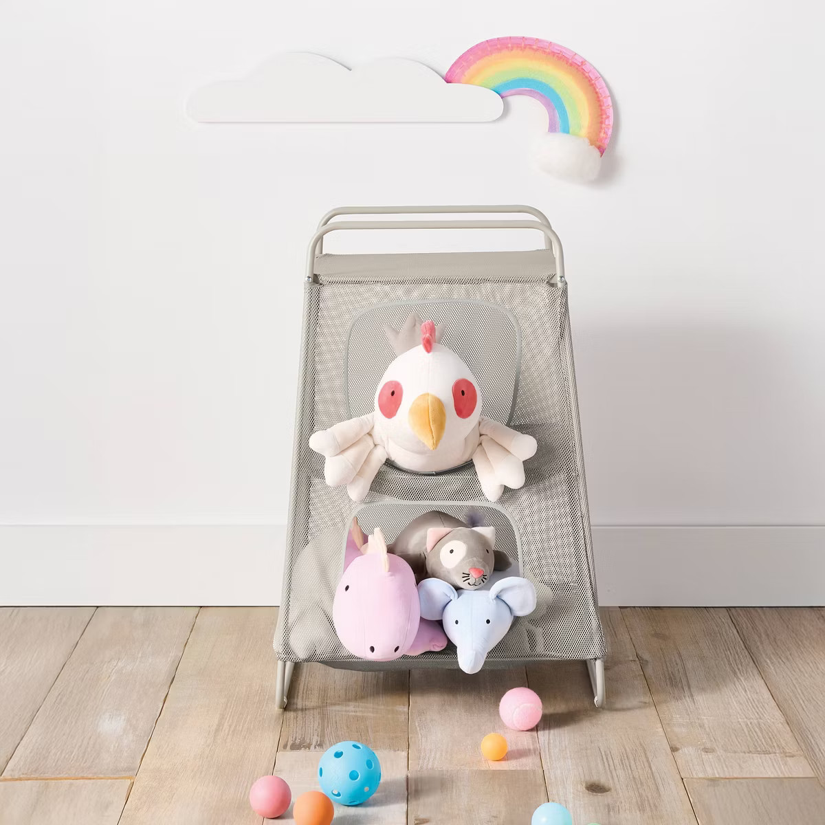 Kids' Mesh Plush and Toy Storage Tower - Pillowfort™ | Target