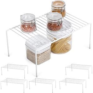 Smart Design Cabinet Storage Shelf Rack - Set of 6 - Medium - 8.5 x 13.25 Inch - Non-Slip Feet - ... | Amazon (US)