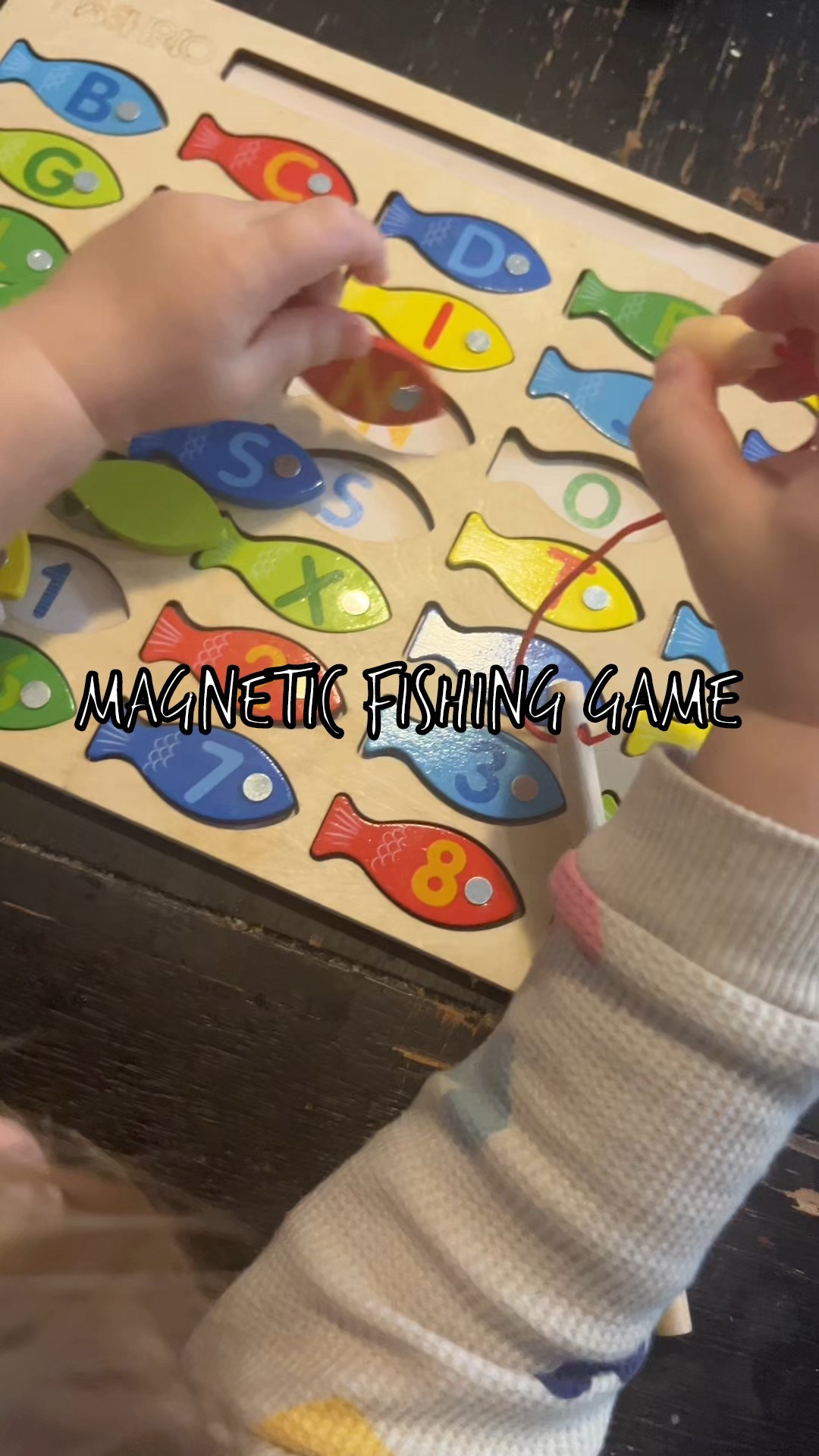 Magnetic fishing game for toddlers - alphabet and numbers 

#LTKKids