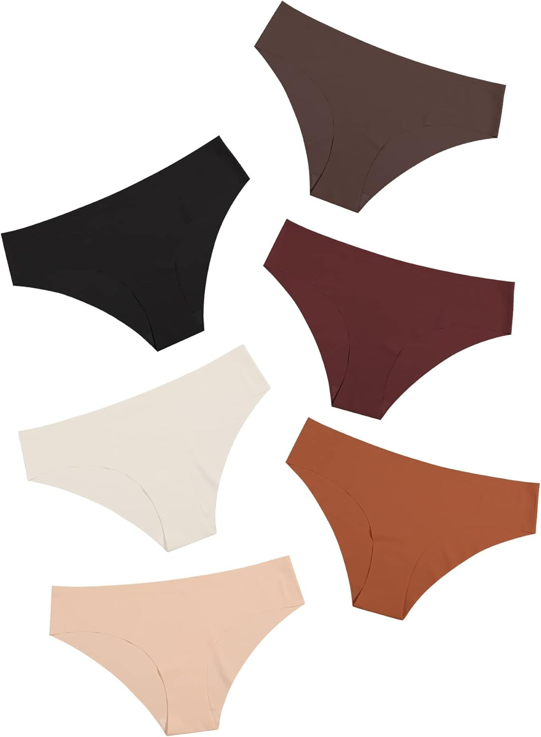 DEANGELMON Women Seamless Underwear Hipster Microfiber Panties No Show Invisible Comfortable Pack | Amazon (US)