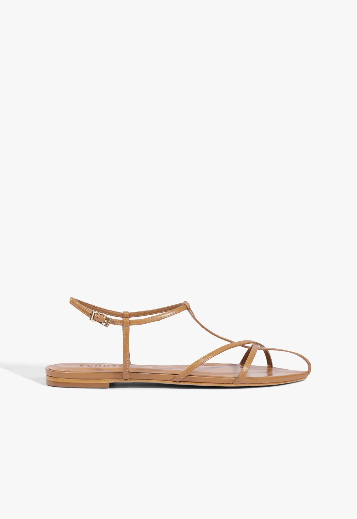 Lowen Brown Flat Sandal | Schutz (US)
