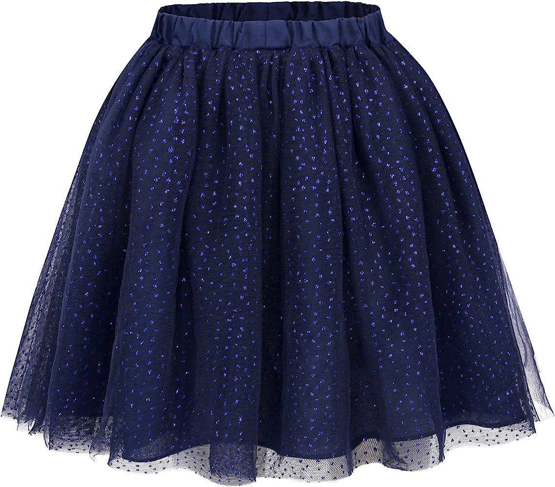 Bonny Billy Girls Classic Layers Tulle Tutu Sparkling Skirt | Amazon (US)