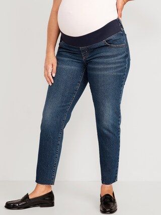 Maternity Front Low Panel OG Straight Jeans | Old Navy (CA)