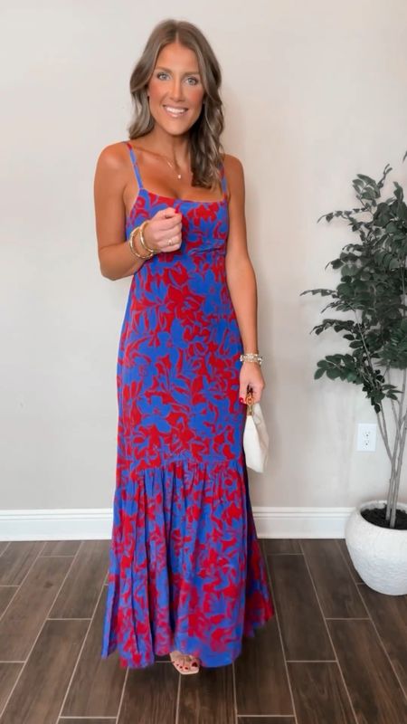 Outdoor summer wedding guest dress - could be worn with simple flat sandals as a casual look or clear heels and a nice bag for a semi formal look! 

#LTKVideo #LTKParties #LTKWedding