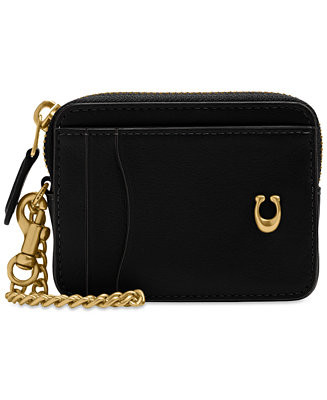 Essential Leather Chain Card Case | Macy's