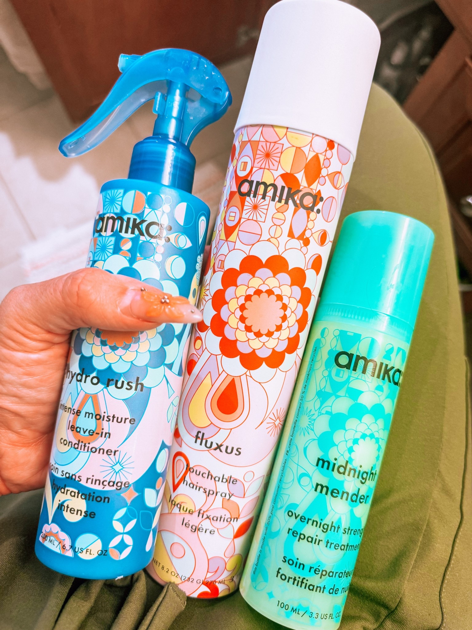 These hair products have brought my 40-year-old postpartum hair back to LIFE. It is also probably one of the most amazing smelling and affordable professional haircare lines. These are some of my Amika favs that I use and swear by. Non-negotiables:
Undone texture spray; Midnight mender leave-in treatment; Hyrdo rush leave-in conditioner spray (great for kids, too).

#LTKFindsUnder50 #LTKOver40 #LTKBeauty