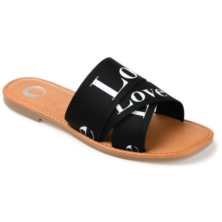Journee Collection Womens Ivante Tru Comfort Foam Slide Flat Sandals | Target
