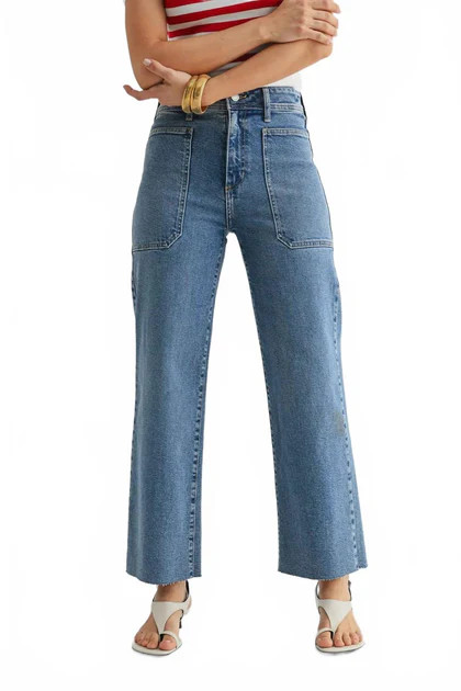 Utility Pocket Jeans In Medium Wash | Shop Simon