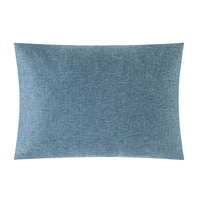 Mainstays Chambray Embroidered Botanical Decorative Pillow For Adults, 14 x 20 | Walmart (US)