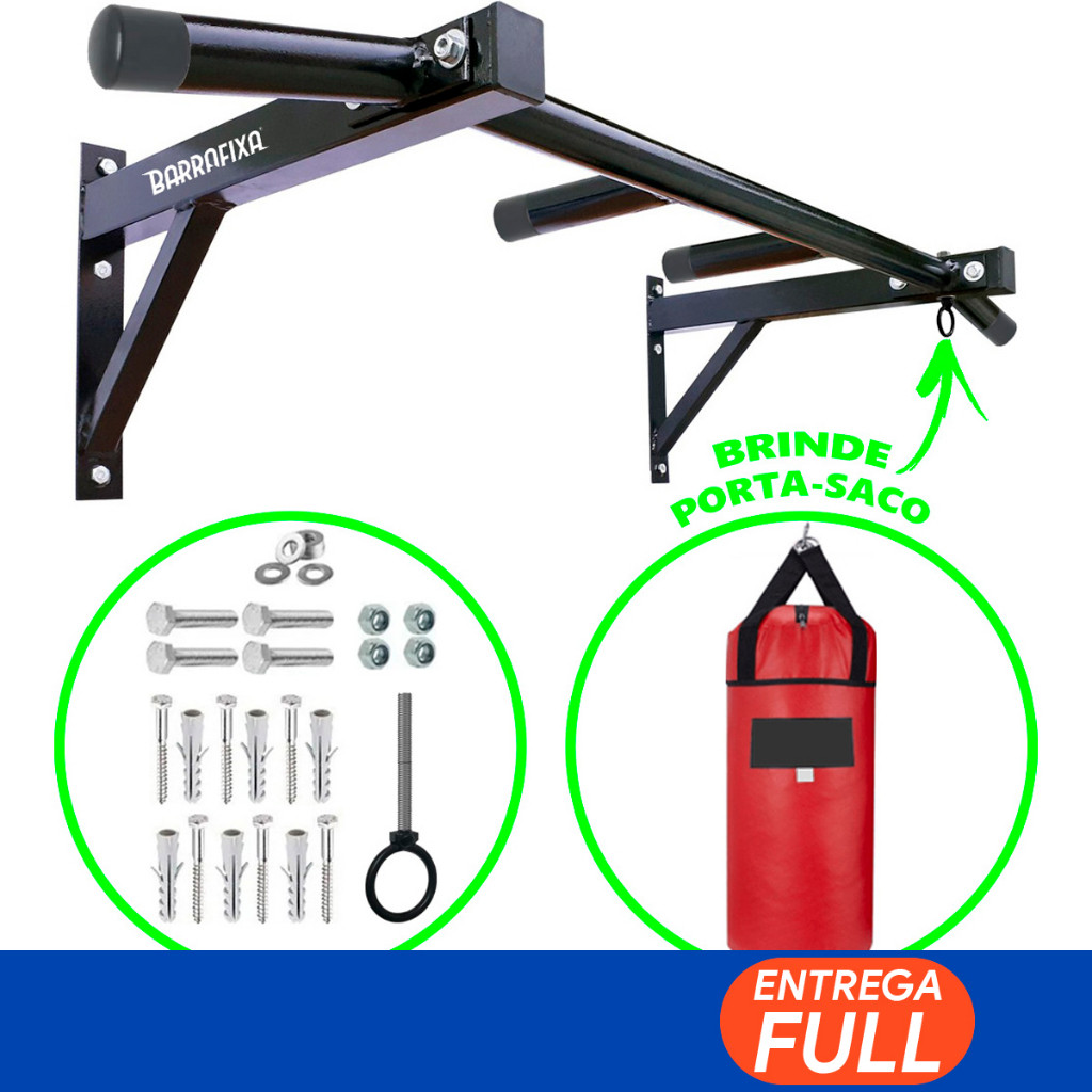 Barra Fixa Parede Musculação Pull-up Pegada Neutra E Aberta | Shopee (BR)