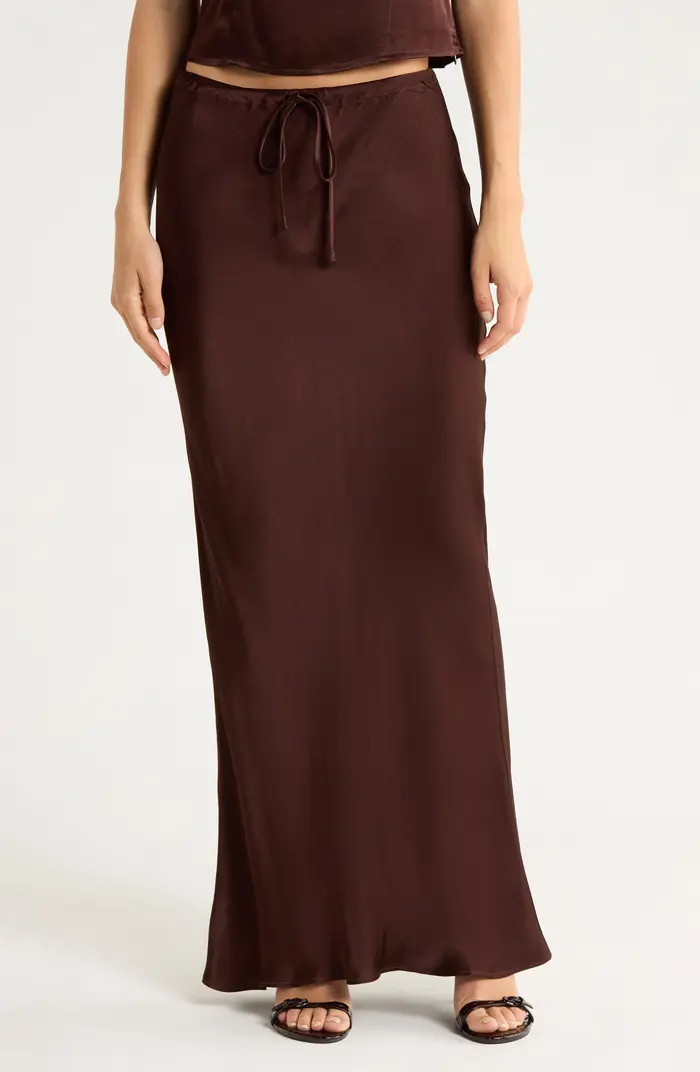 Drawstring Satin Skirt | Nordstrom Rack