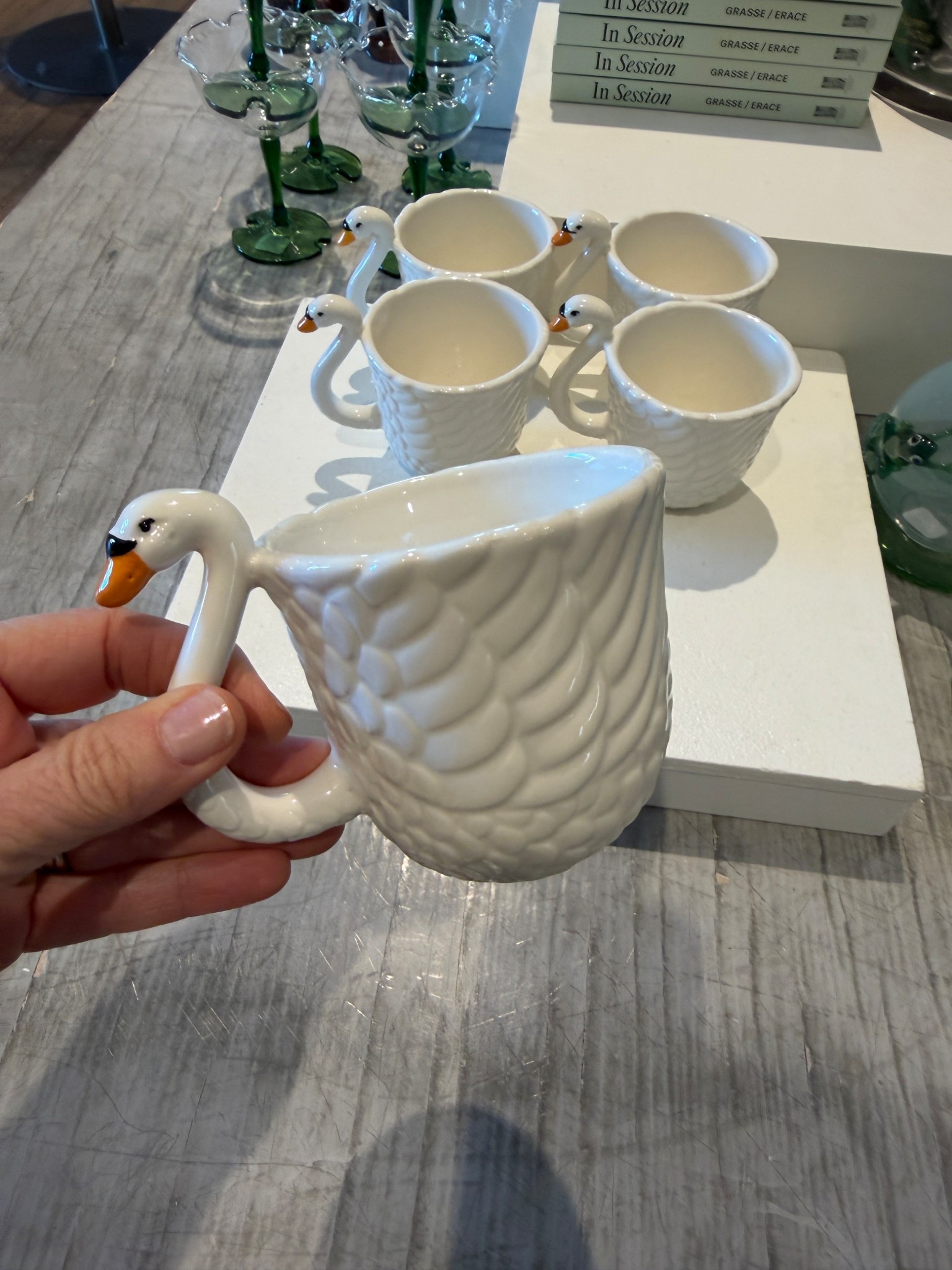 Cute swan coffee mug