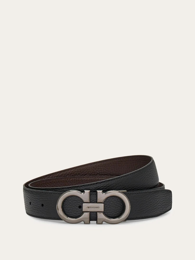 Reversible and adjustable Gancini belt - Men | Ferragamo | Ferragamo
