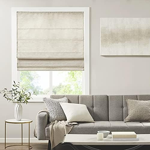 Madison Park Cordless Roman Shades - Fabric Privacy Single Panel Darkening, Energy Efficient, The... | Amazon (US)