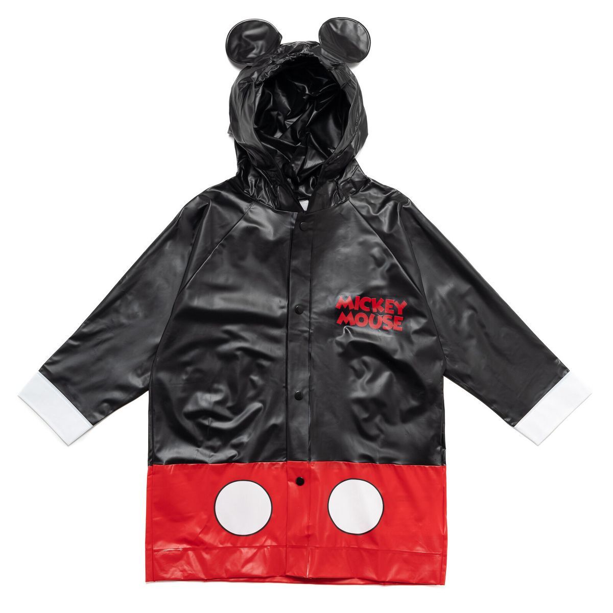 Disney Mickey Mouse Waterproof Hooded Rain Jacket Coat Toddler | Target