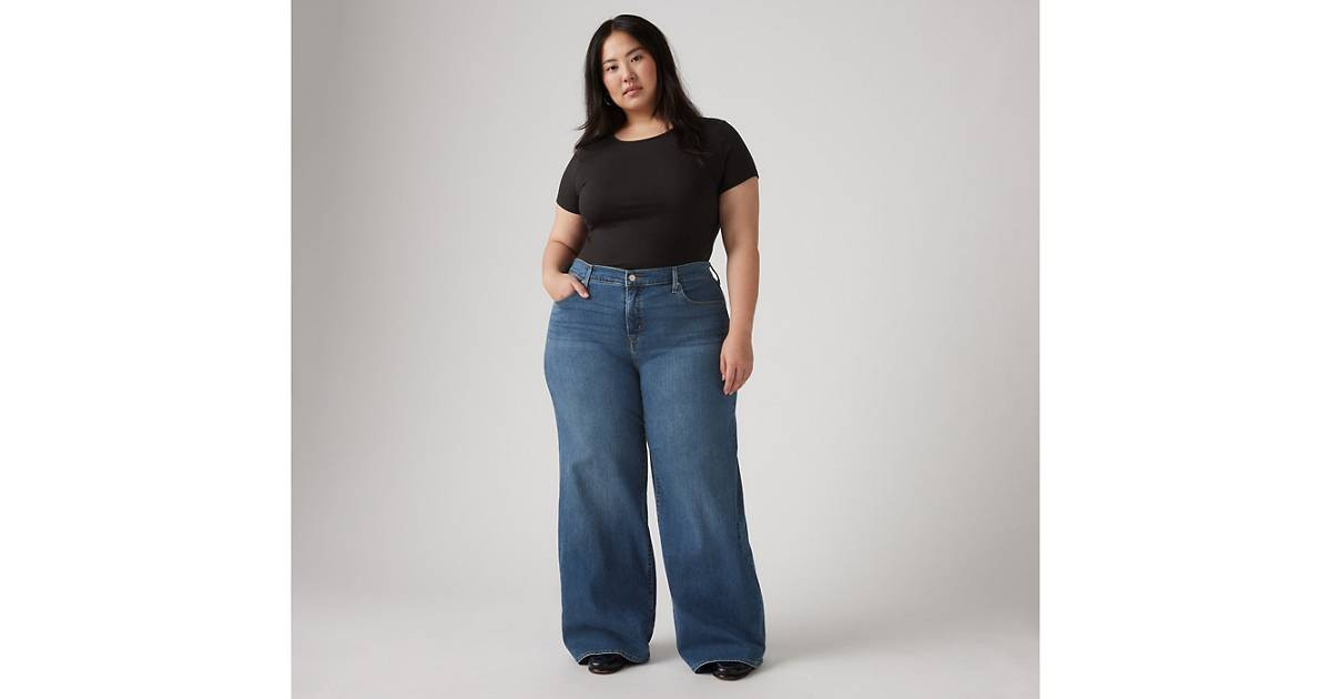 318 Shaping Wide Leg Women's Jeans (plus Size) - Dark Wash | Levi's® US | Levi's US