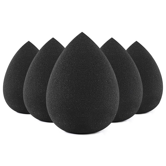 BEAKEY Makeup Sponge Set, 5 Pcs Foundation Blending Sponge, Beauty Sponges Flawless for Liquid, C... | Amazon (US)