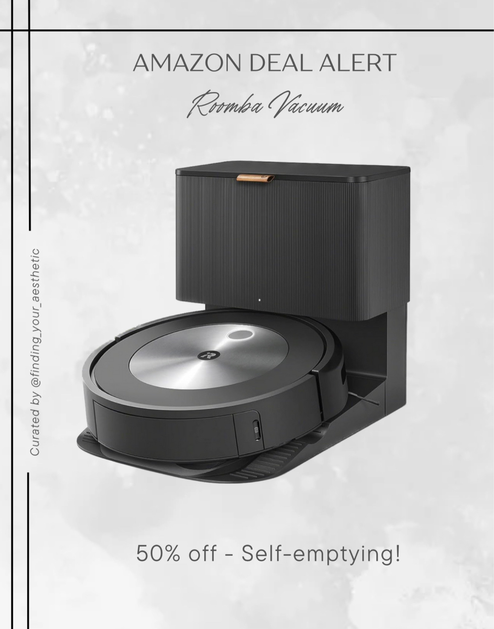 Early prime big deal days - amazing deal on this Roomba self-emptying vacuum that is 50% off! I haven't seen this model priced this low. 

iRobot, robot vacuum, prime deals, self emptying vacuum, smart vac, smart home, roomba, Amazon deals, Amazon home

#LTKhome #LTKxPrime #LTKsalealert