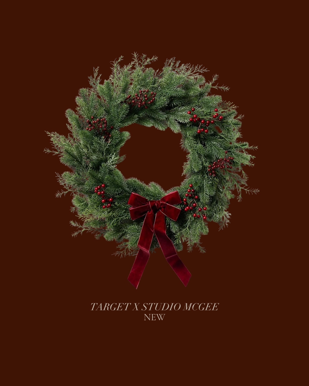New holiday release! 

Studio McGee, target, Christmas decor, classic Christmas,
 Wreath

#LTKSeasonal