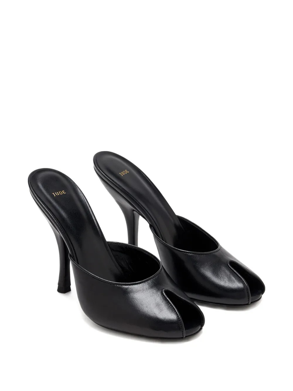 Jude 105mm Date Leather Mules | Black | FARFETCH | Farfetch Global