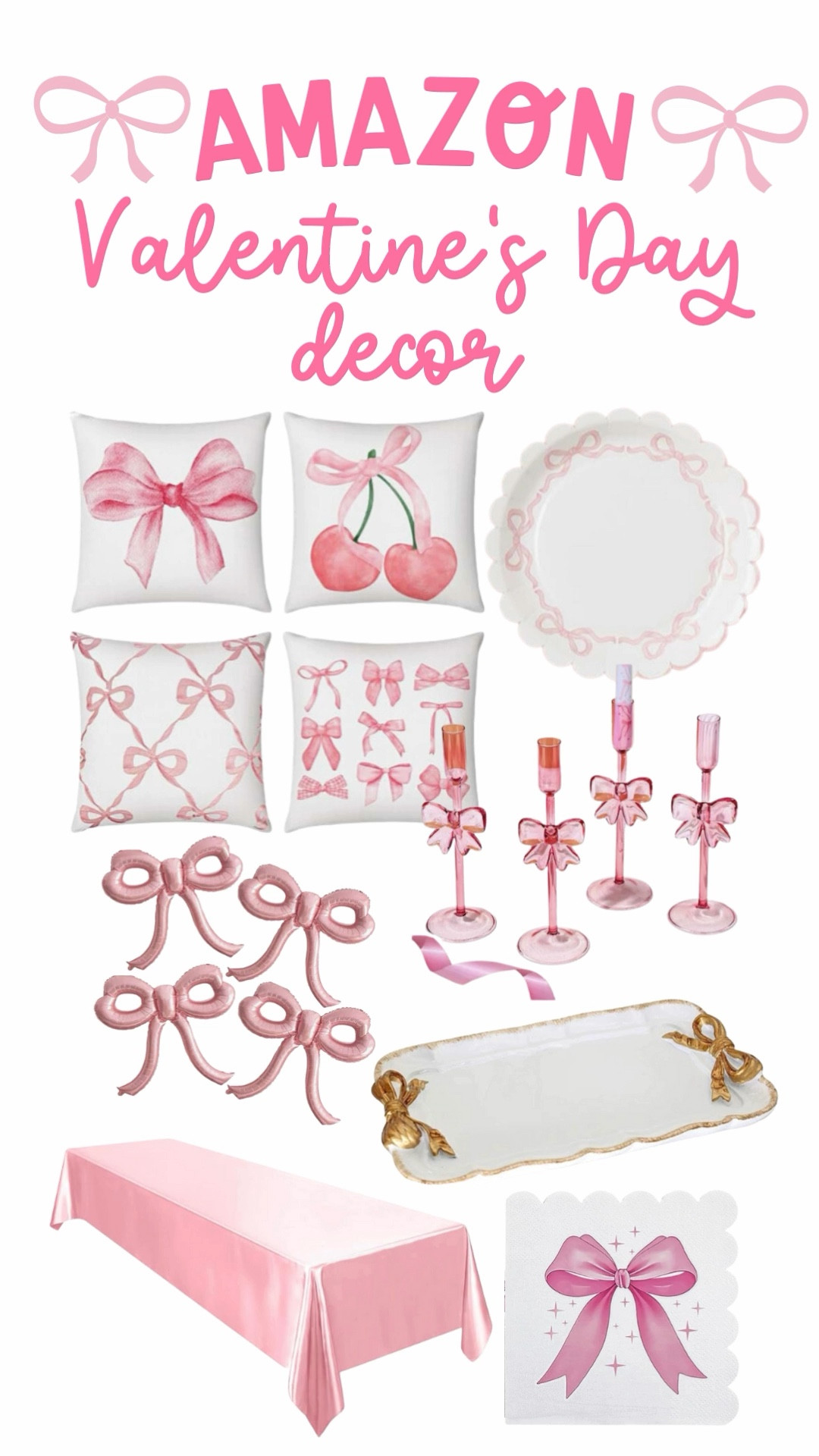 Valentine’s Day is almost here! Check out this adorable Valentine’s Day decor that’s perfect for a Galentine’s Day party! I’m obsessed with the coquette aesthetic! 🍒✨

Valentine’s Day, Amazon finds, coquette, aesthetic, party, decor, Amazon decor, bows 

#LTKSeasonal #LTKHome #LTKParties