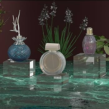 Acrylic Display Stands, 3 Graduated Sizes Acrylic Block Riser for Displaying Collection, Crystal ... | Amazon (US)