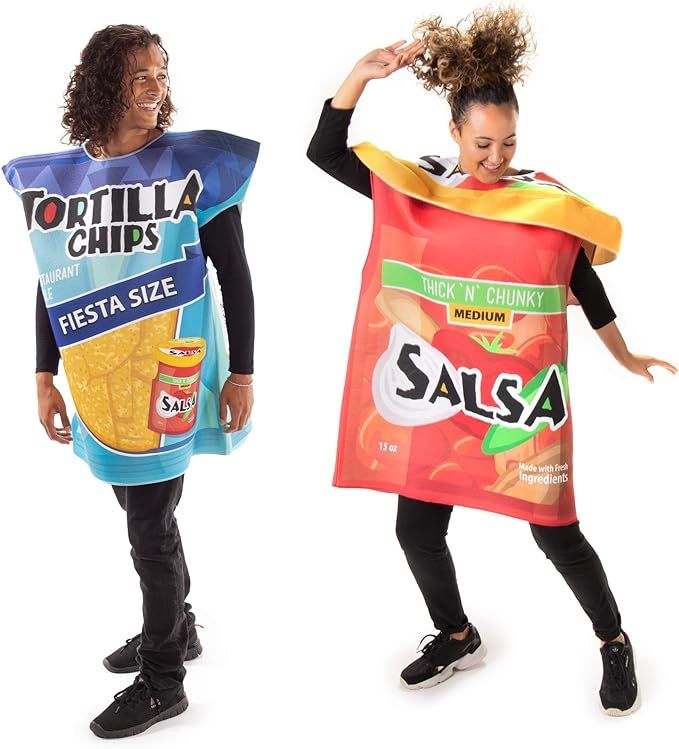 Tortilla Chips & Salsa Jar Couples Costume - Cute Funny Food Halloween Outfits | Amazon (US)