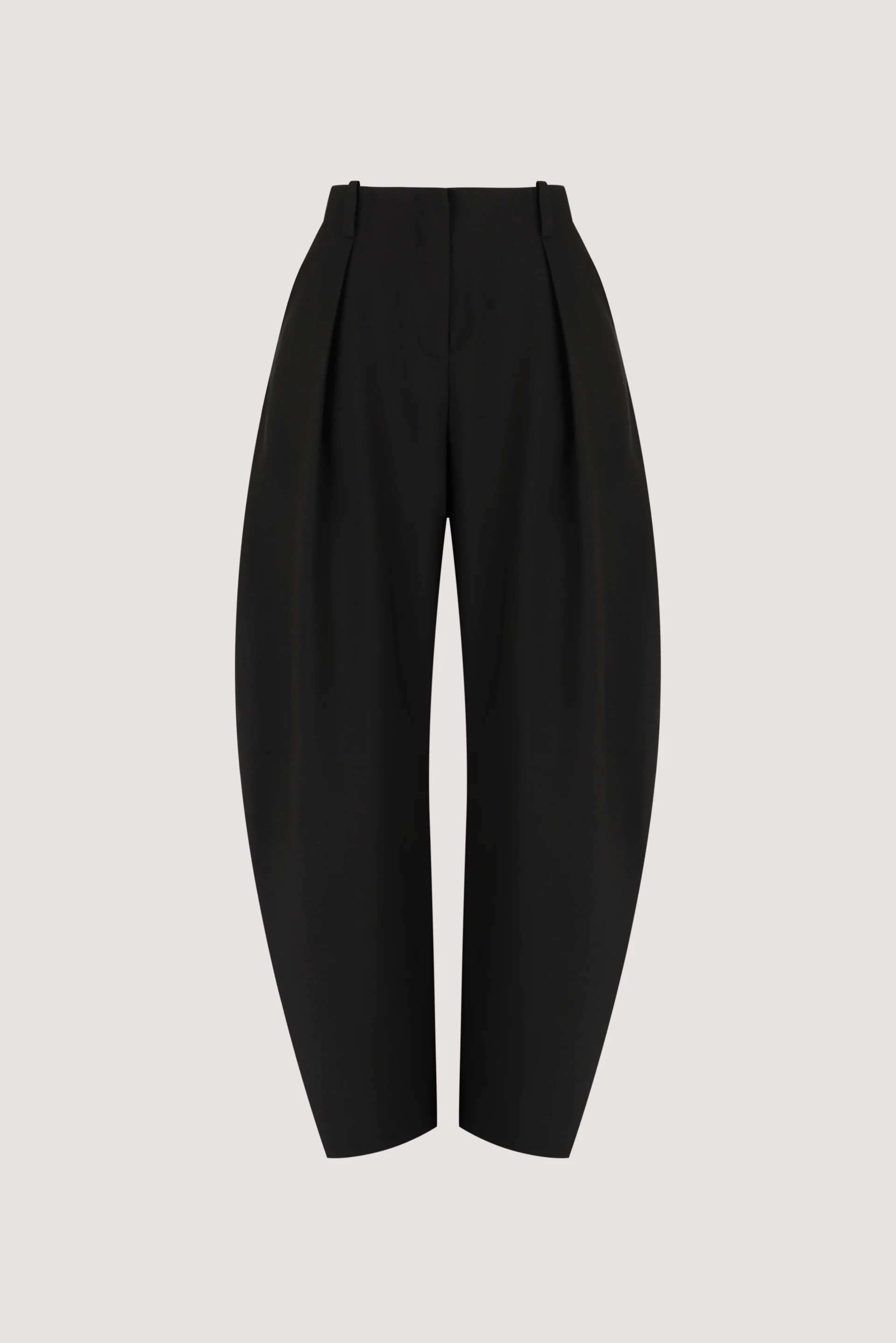 ROMY BLACK BARREL LEG TAILORED PANT | DISSH