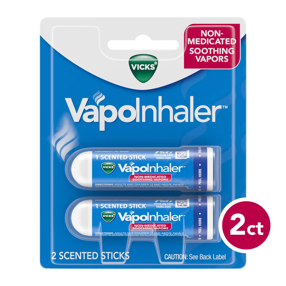Vicks VapoInhaler Non-Medicated Portable Nasal Inhaler - 2ct | Target