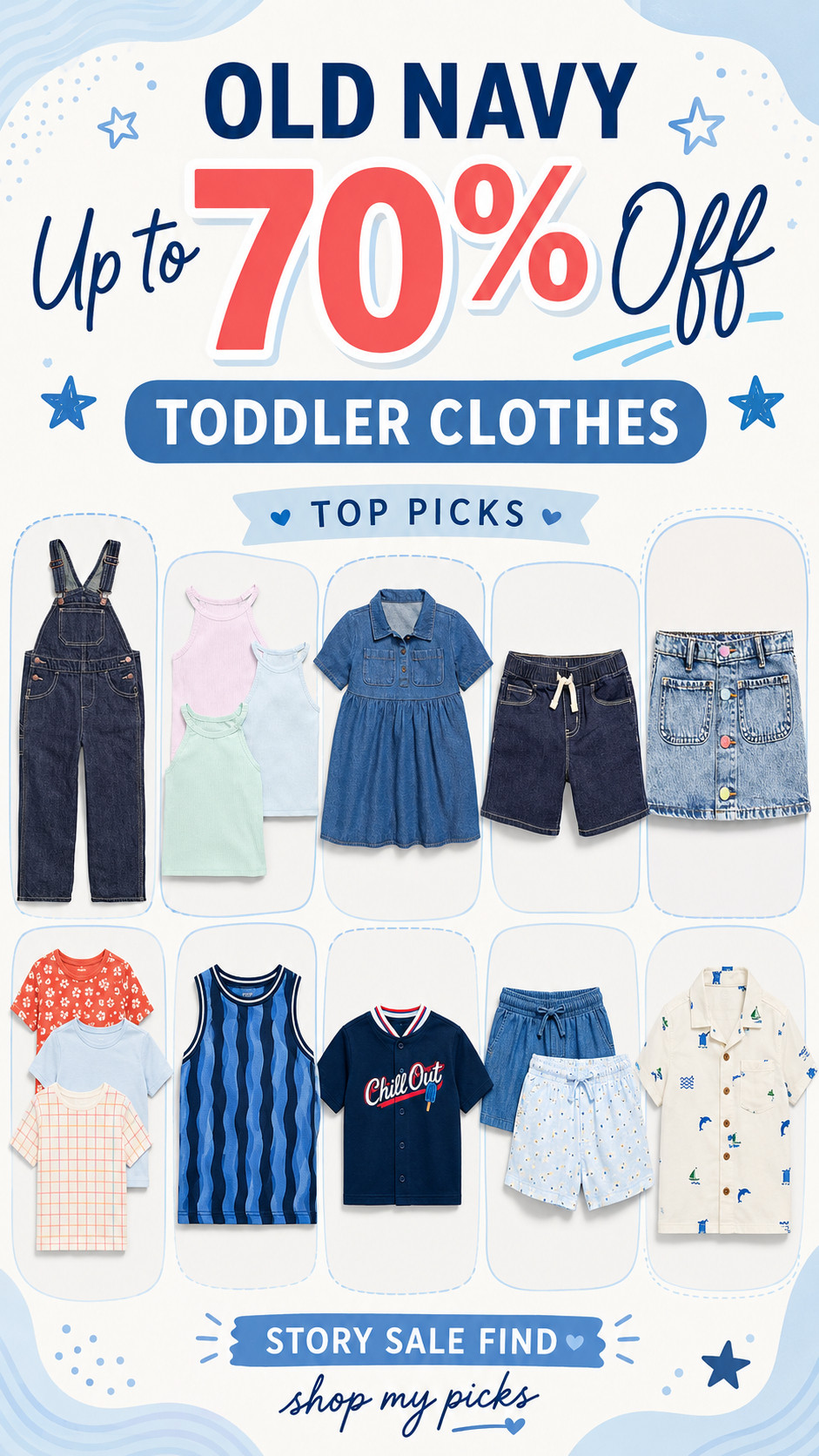 Old Navy up to 70% off toddler clothes 

 #LTKmomlife #LTKSaleAlert #LTKKids