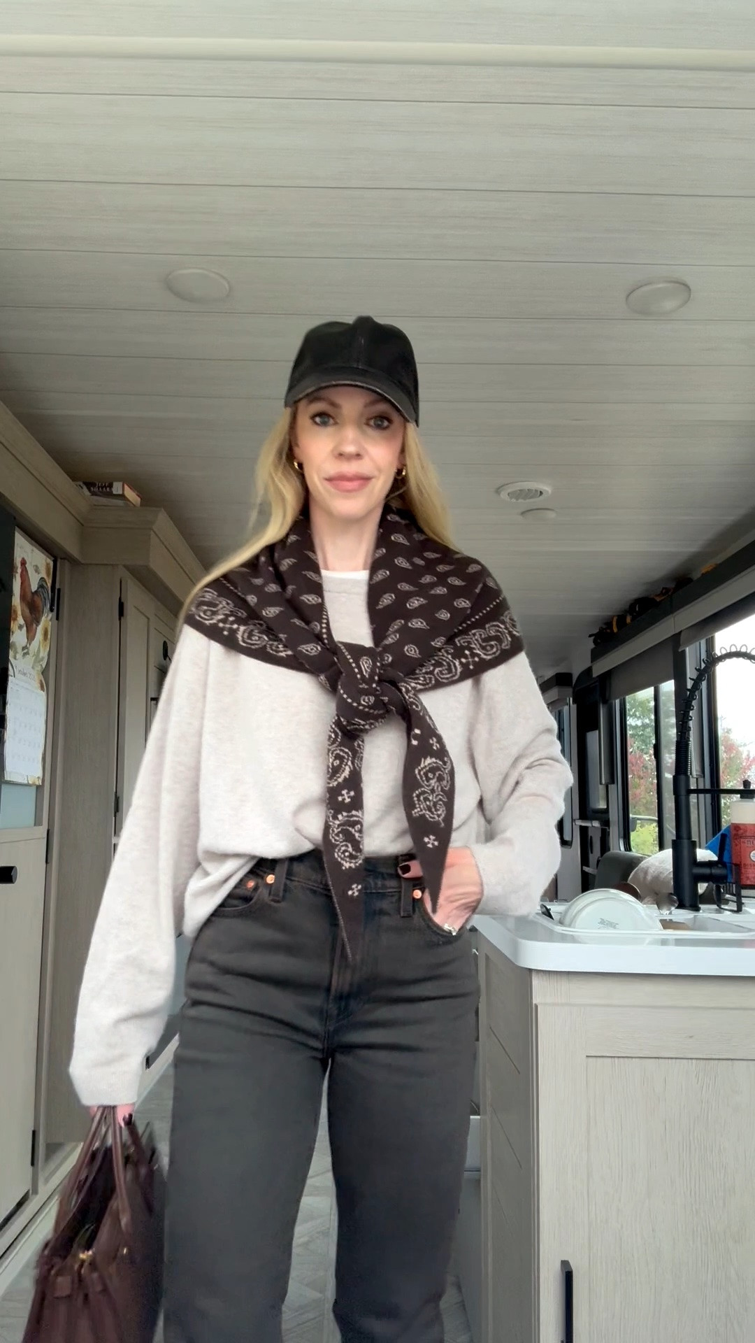 Casual fall outfits over 40, bandana scarf, @levi brown jeans, cowboy boots

#LTKSeasonal #LTKOver40 #LTKSaleAlert
