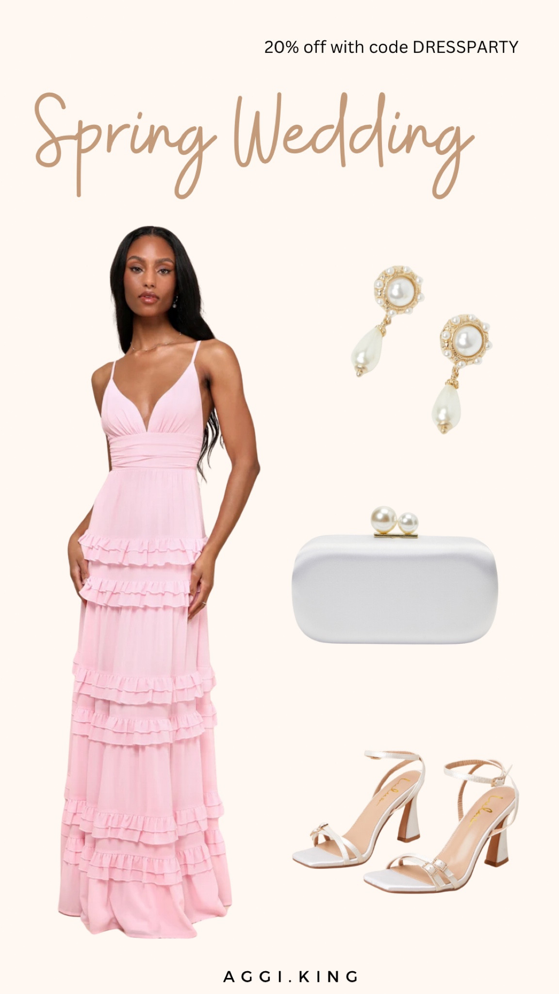 Spring wedding look from Lulus 
20% off with code DRESSPARTY 

#wedding #spring #easter #dress #weddingguest 

#LTKstyletip #LTKwedding #LTKSpringSale