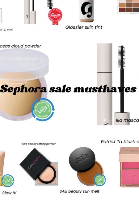 Sephora sale musthaves! These are my holy grails for a glowy long lasting makeup look🫶🏼✨ #sephora #beauty #makeup 

#LTKbeauty