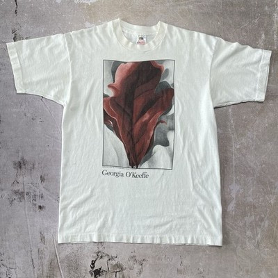 Vintage 90s Georgia O'keeffe T-shirt Museum Art Tee FOTL (Large) Made in USA | eBay US