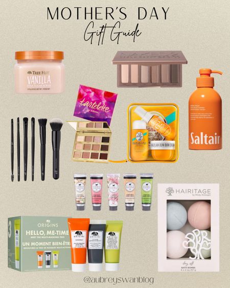 💐 Mother’s Day Gift Guide 💐 

Mother’s Day 2024, Gift guide for Mother’s Day, Ulta finds, Target finds, tarte makeup, one tree hut body scrub, naked eyeshadow palette, elf makeup brushes, hairitage bath bombs, saltair body serum, 