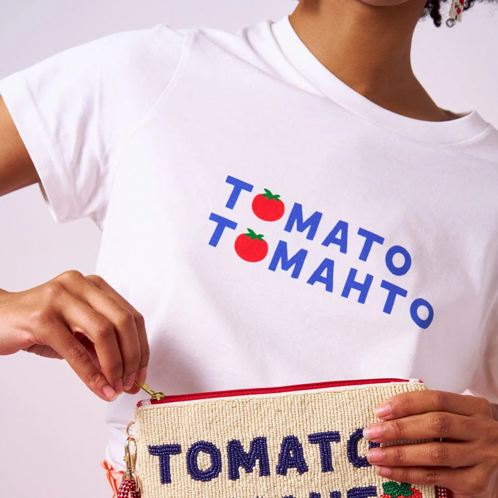 Kiki Tee Tomato Tomahto In Natural | INK+ALLOY