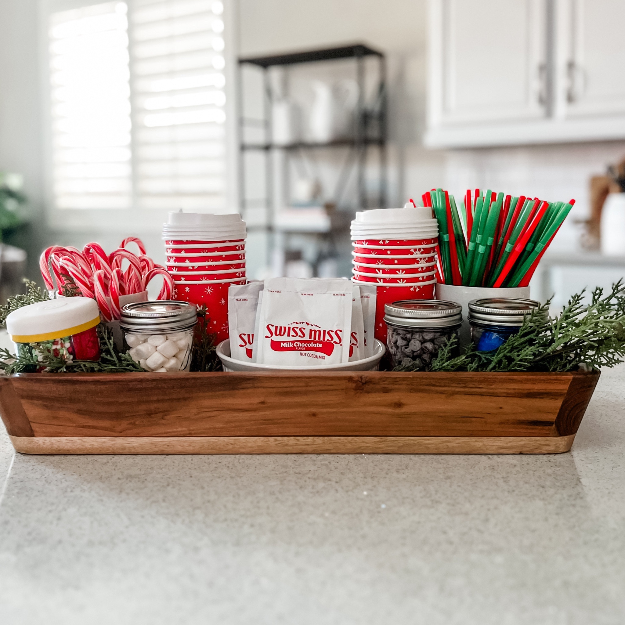 Holiday Hot Cocoa Station
Easy to put together for your home, and great to give as a gift for family and friends! 

#LTKSeasonal #LTKhome #LTKHoliday