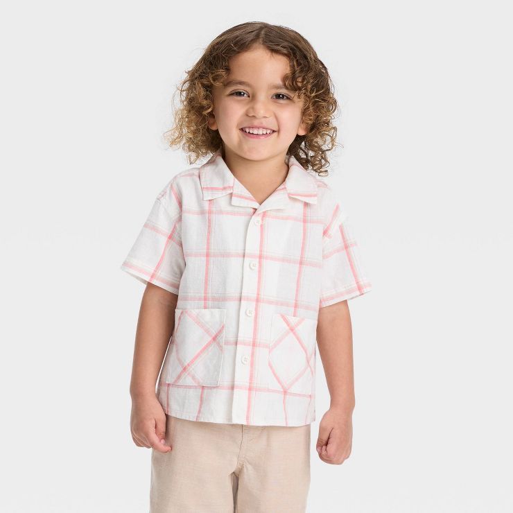 Toddler Boys' Short Sleeve Button-Down Shirt - Cat & Jack™ | Target
