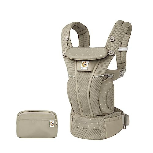Ergobaby Omni Breeze All Carry Positions Breathable Mesh Baby Carrier Newborn to Toddler with Enhanced Lumbar Support & Airflow (7-45 Lb), Soft Olive Diamond | Amazon (US)