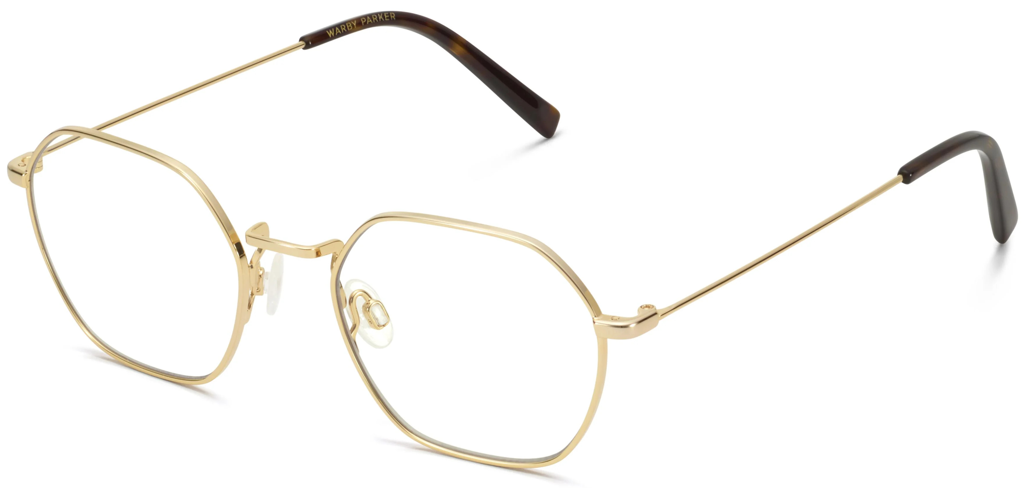 Keiko Eyeglasses in Brushed Ink with Polished Gold | Warby Parker (US)
