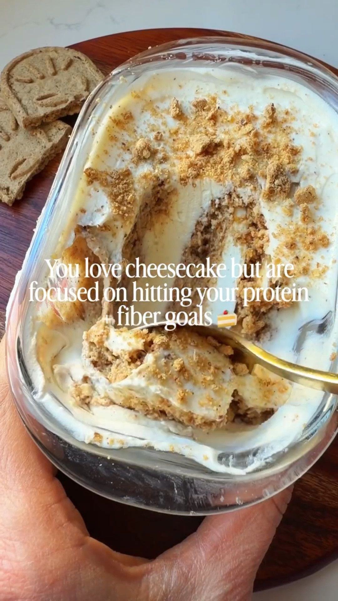 The viral 2-ingredient cheesecake yogurt is a total win ✨



Here’s how I made mine:
• 1 cup full-fat vanilla Greek yogurt
• 4 Sweet Loren’s cinnamon breakfast cookies

Add the yogurt to a meal prep container (or just use the yogurt container to save dishes).
Gently press the cookies into the yogurt so they’re mostly submerged, leaving a little space between each one so there’s yogurt in between.
Refrigerate for at least 5 hours or overnight to let the cookies melt in. Remove from the fridge and enjoy.

Macros (makes 2 servings): 254 cals | 9g fat | 29 carbs | 4g fiber | 15g protein

➡️ You can use any yogurt, but a thick Greek yogurt or skyr works best for that higher-protein, cheesecake-like texture. Same goes for the cookies... pretty much any kind should work. I’m already dreaming up so many fun flavor combos to try next. 

cheesecake yogurt | high protein dessert | viral recipes | easy desserts | no bake treats | greek yogurt recipes

https://www.eatingbirdfood.com/yogurt-cheesecake/

#LTKHome #LTKfitnessgoals #LTKfoodie